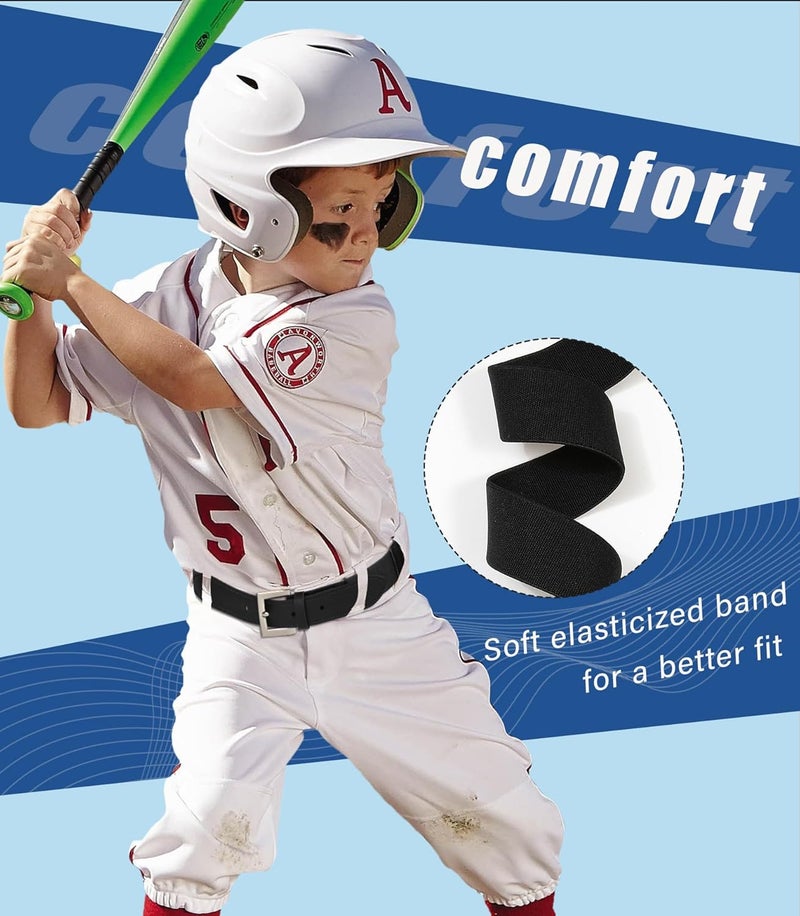 Kajeer Kid Belts for Boy Baseball Belt Softball Adjustable Fastpitch Belt Elastic Metal Buckle Youth Belt for Boys Girls - Image 4